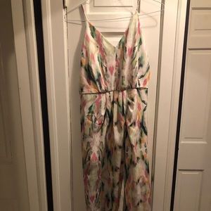 Chelsea 28 Faux Wrap Camisole Dress Sz M Pink Spring Floral NWT